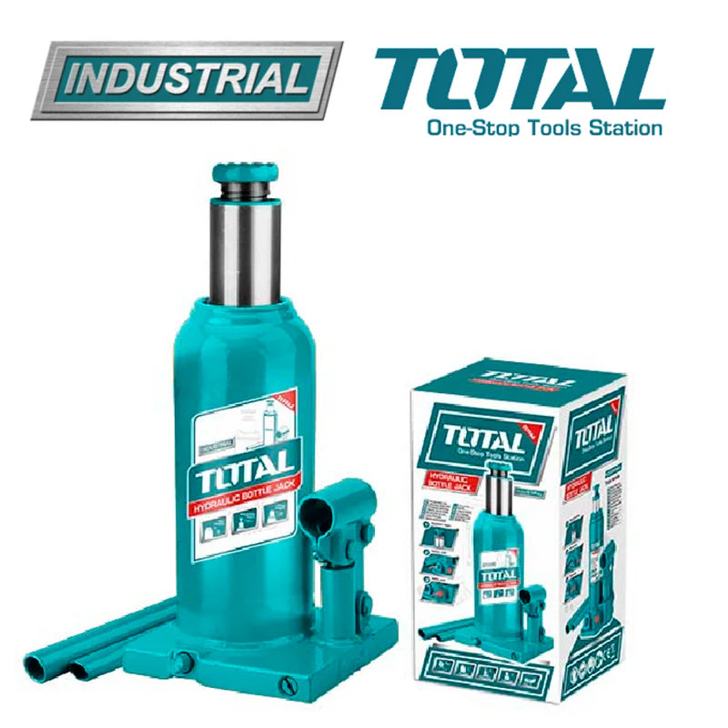 Total 12 Ton Hydraulic Bottle Jack - 235mm Min Lift THT109122 Total
